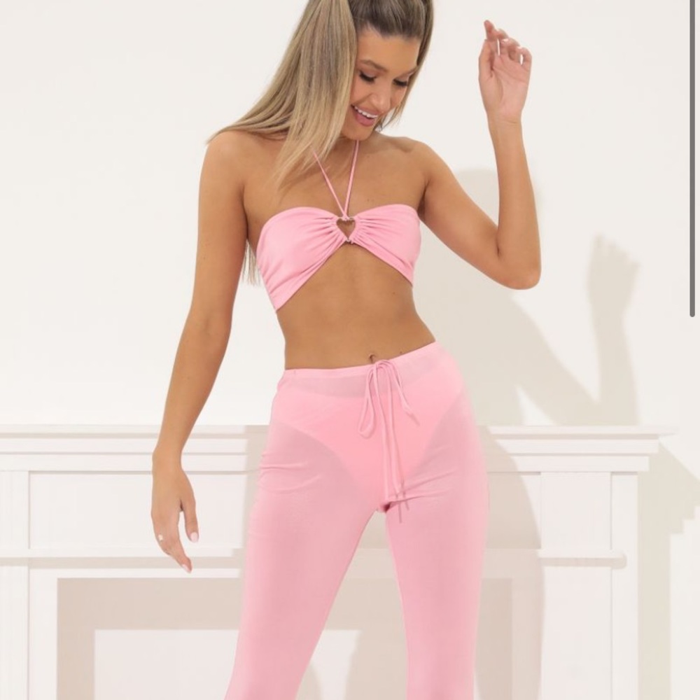 Lucy in the Sky Journee Three Piece Set in Pink